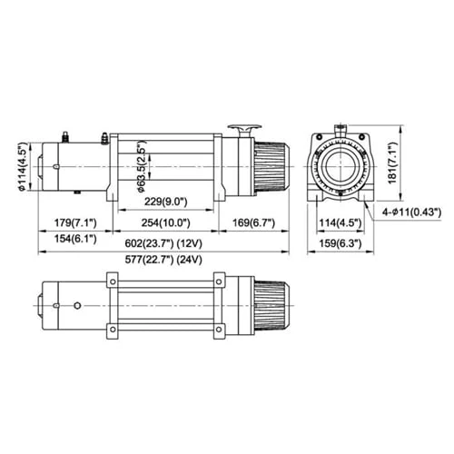 ComeUp 859112 DV-9s 9,000 Lbs. Winch with Synthetic Rope - Image 2