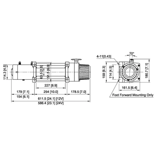 ComeUp 850112 DV-12s Light 12,000 Lbs. Winch with Synthetic Rope - Image 2