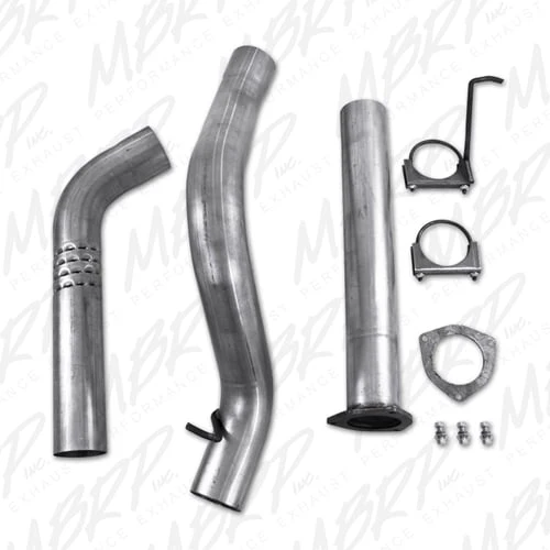 MBRP Armor Lite 4" DPF Back Aluminized Exhaust System without Muffler 07.5-10 GM 6.6L Duramax LMM - Image 4