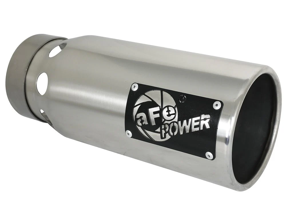 AFE Saturn 4S Stainless Steel Intercooled 4" Inlet / 5" Outlet Exhaust Tip - Image 5