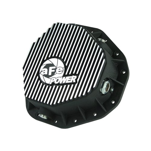 AFE Rear Differential Cover Black with Gear Oil 03-05 Ram 5.9L Cummins - Image 2