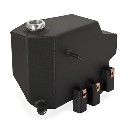 Mishimoto MMRT-F2D-08EMWBK Aluminum Degas Tank Wrinkle Black Finish 08-10 Ford 6.4L Powerstroke - Image 2