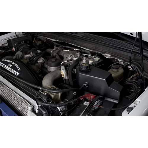 Mishimoto MMRT-F2D-08EMWBK Aluminum Degas Tank Wrinkle Black Finish 08-10 Ford 6.4L Powerstroke - Image 6