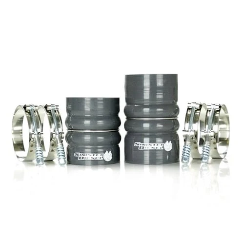 Sinister Diesel Silicone Intercooler Hose and Clamp Kit 08-10 6.4L Ford Powerstroke - Image 2