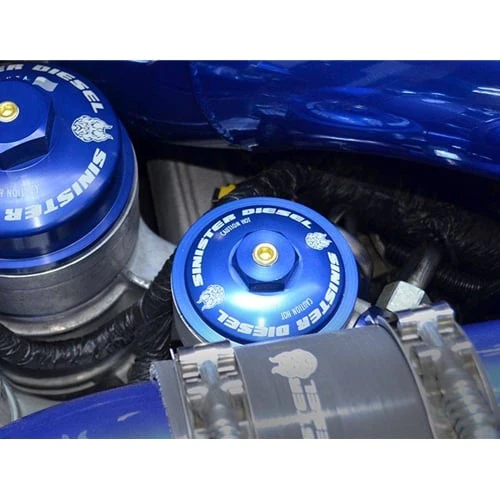 Sinister Diesel Billet Fuel Filter Cap 03-07 6.0L Ford Powerstroke - Image 5
