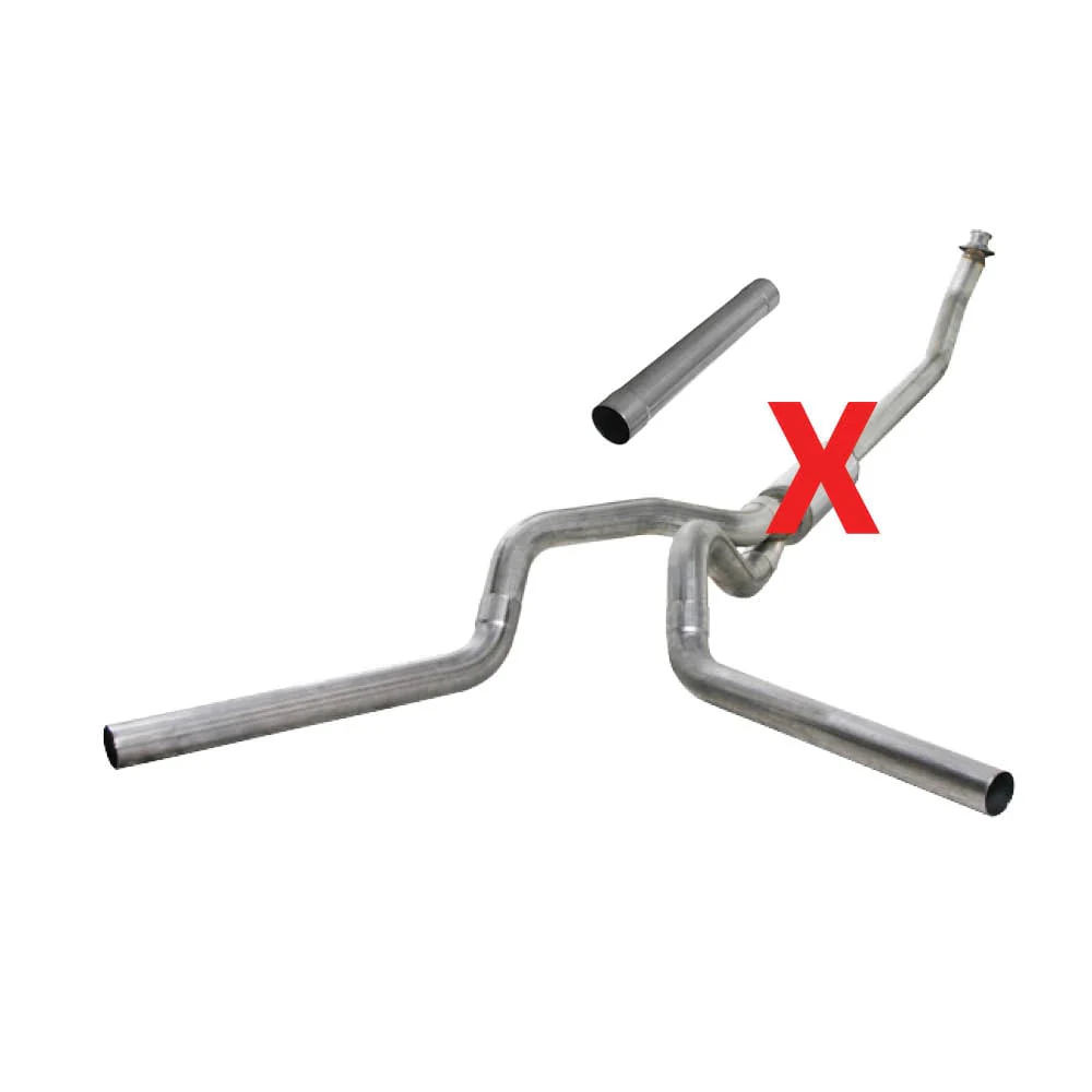 Diamond Eye 4" Aluminized Turbo Back Duals 98.5-02 Dodge 5.9L Cummins K4214A - Image 2