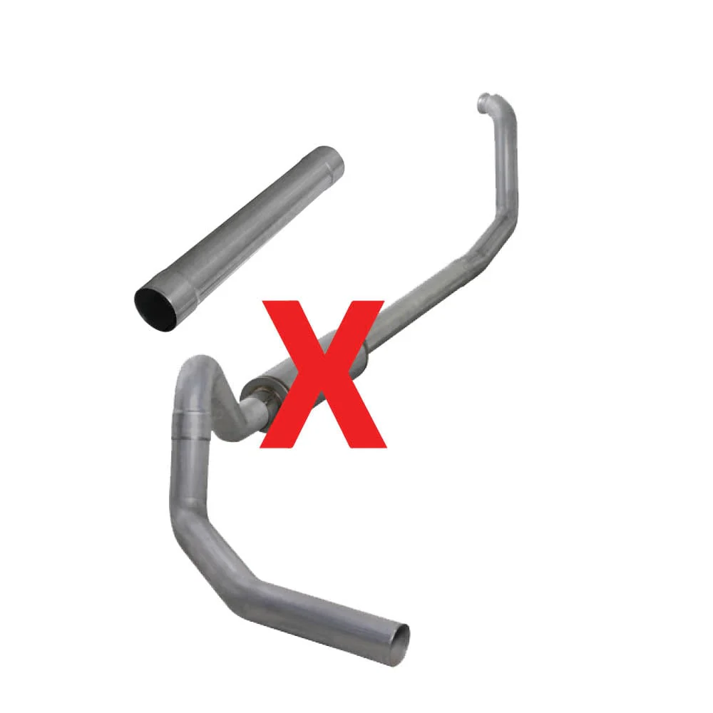 Diamond Eye 4" Aluminized Turbo Back Single 00-03 7.3L Ford Powerstoke E Series Van - Image 2