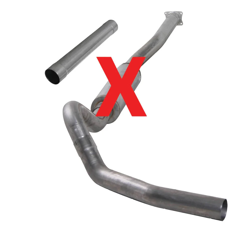 Diamond Eye 4" Stainless Steel Cat-Back Single Outlet Exhaust 04.5-05 6.6L LLY Duramax K4110S - Image 5