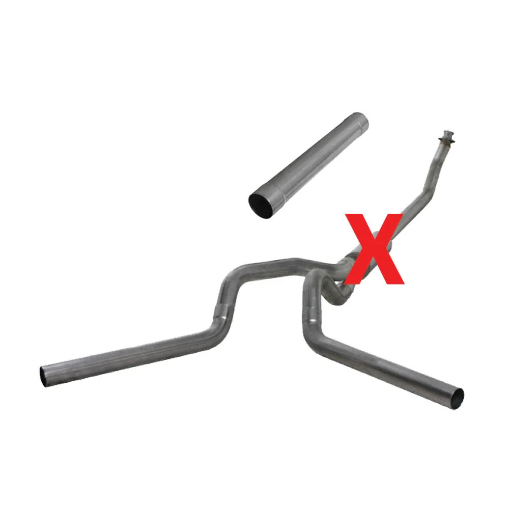 Diamond Eye 4" Stainless Steel Turbo Back Dual Outlet Exhaust 98.5-02 Dodge 5.9L Cummins K4214S - Image 2