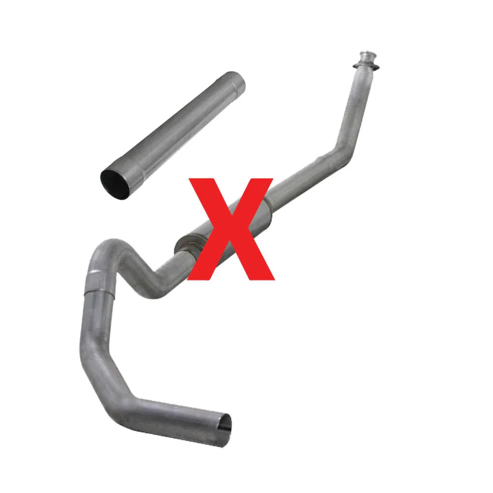 Diamond Eye 4" Stainless Steel Turbo Back Single Outlet Exhaust 98.5-02 Dodge 5.9L Cummins K4212S - Image 2