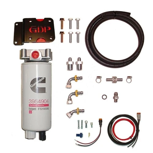 GDP MK-7 High Flow Fuel Filter (Non-Heated) + Big Line Kit 98.5-02 Dodge 5.9L Cummins - Image 2