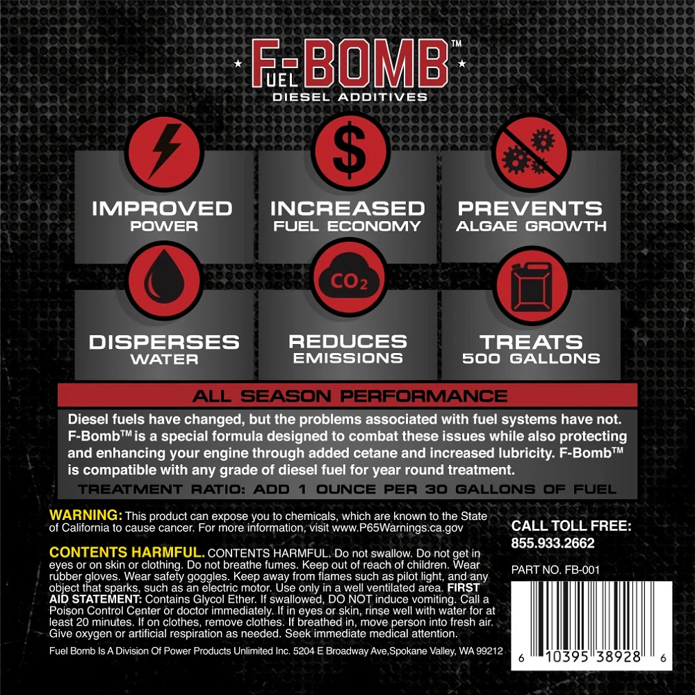 F-BOMB Diesel Fuel Additive | Fuel Bomb! - Image 6