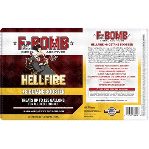 Fuel Bomb: HELLFIRE +8 Cetane Booster Diesel Fuel Additive - Image 4