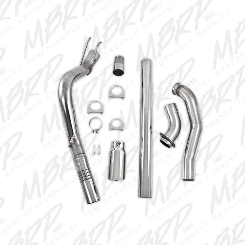 MBRP Armor Lite 4" DPF Back Single Outlet Exhaust with Down Pipe 08-10 Ford 6.4L Powerstroke - Image 2