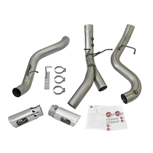 AFE ATLAS 4" Aluminized Dual Exhaust 17-19 GM 6.6L Duramax L5P - Image 6
