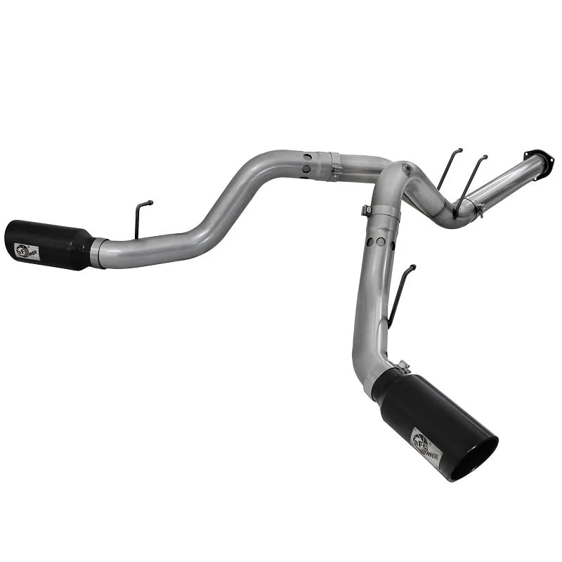 AFE Large Bore HD 4" Dual Side Exit Stainless Steel Exhaust System 15-16 Ford 6.7L Powerstroke - Image 6
