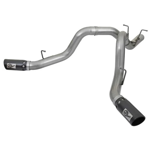 AFE Large Bore-HD 4" Stainless Dual Exhaust 17-19 GM 6.6L Duramax L5P - Image 9