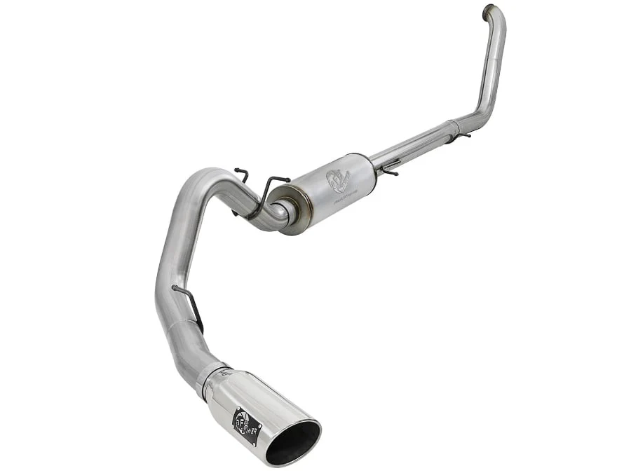 AFE Large Bore-HD 4" Stainless Steel Turbo-Back Exhaust System 00-03 Ford Excursion 7.3L Powerstroke - Image 3