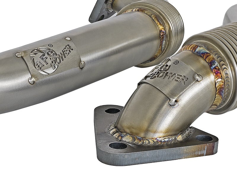 AFE Twisted Steel Up-Pipes 01-04 GM 6.6L Duramax - Image 4