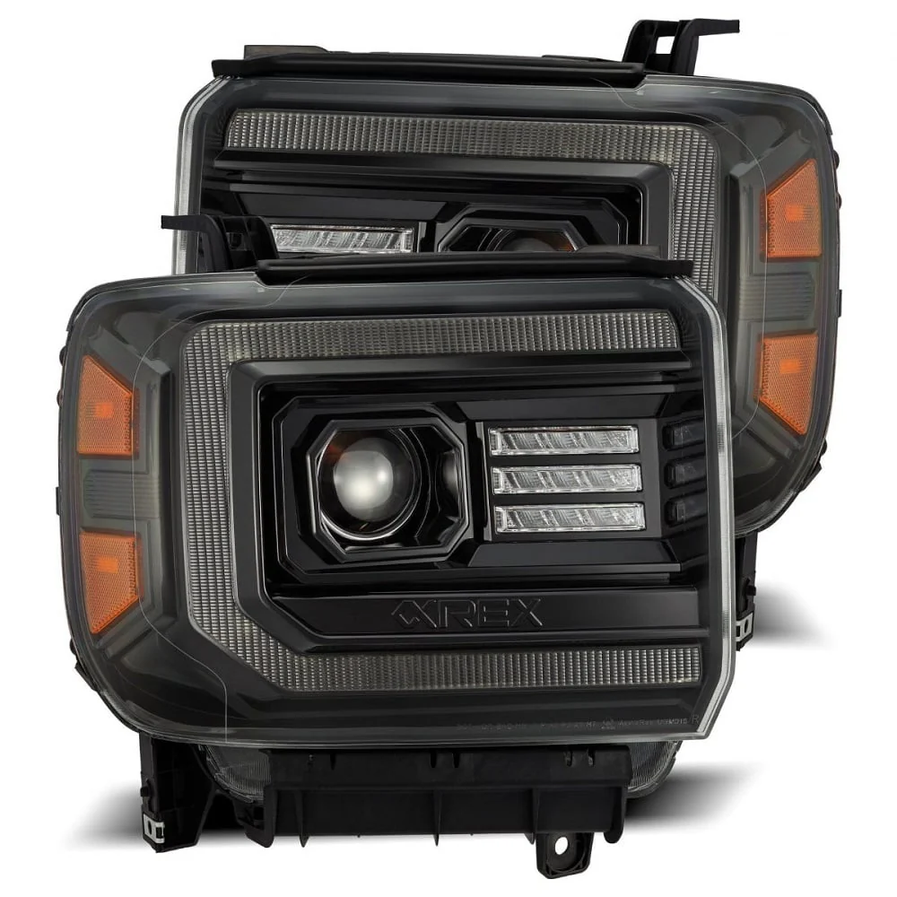 Alpharex LUXX-Series LED Projector Headlights 15-18 GMC 2500HD / 3500 - Image 2