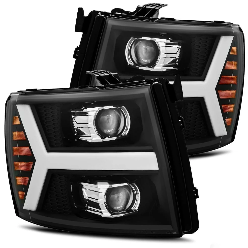 Alpharex PRO-Series Halogen Projector Headlights 07.5-14 Chevrolet 2500HD / 3500 - Image 2