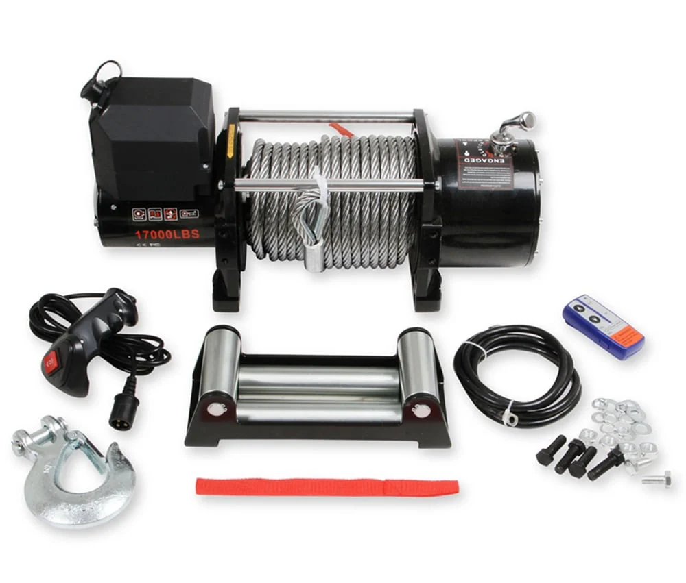 Anvil Off-Road 17,000 LBS Winch Kit With Fairlead | Metal Cable Or Synthetic Rope - Image 3