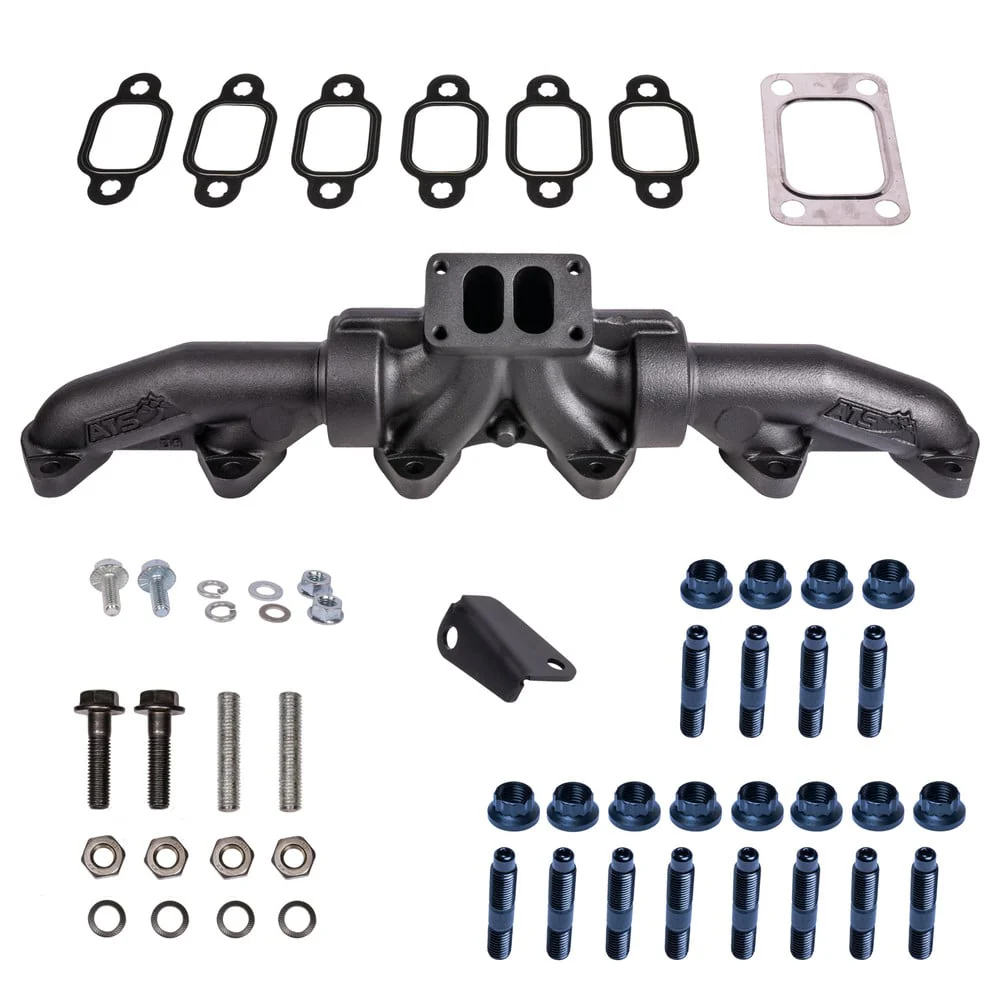 ATS Pulse Flow 3 Piece Exhaust Manifold Kit (T3) 94-98 Ram 5.9L Cummins - Image 8