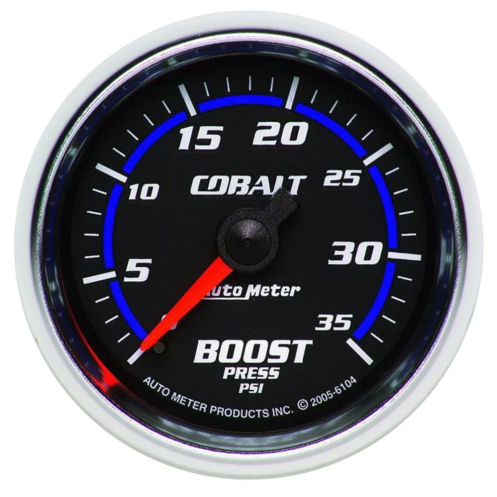 Auto Meter 2-1/16" Cobalt Boost Gauge | 0-35 PSI | 0-60 PSI | 0-100 PSI - Image 4