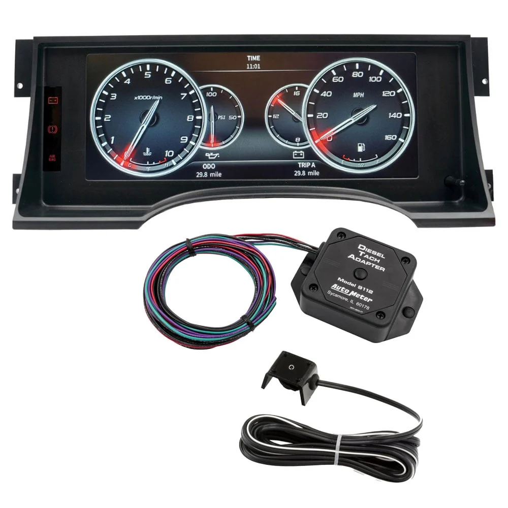 Auto Meter InVision Direct Fit LCD Digital Dash Kit 95-98 GM 6.5L Detroit