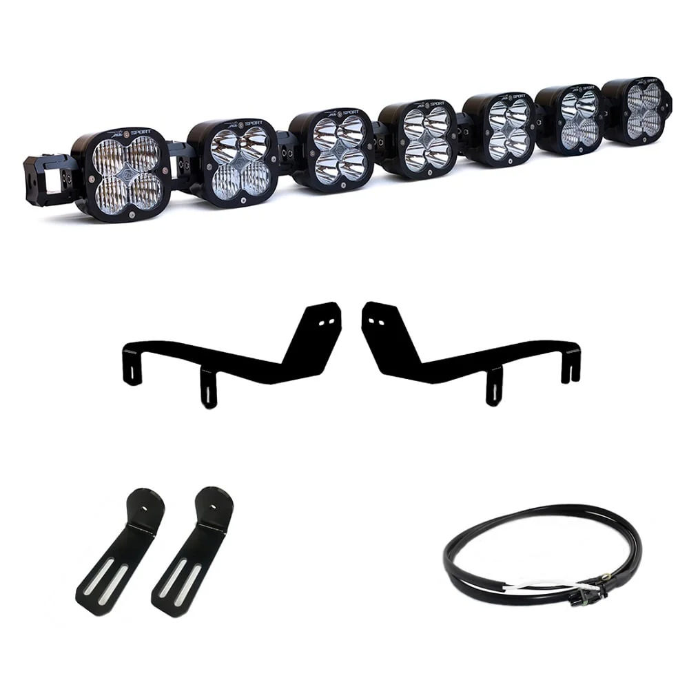 Baja Designs 7 XL Linkable Light Kit With Bumper Bracket 17-19 Ford Superduty - Image 2