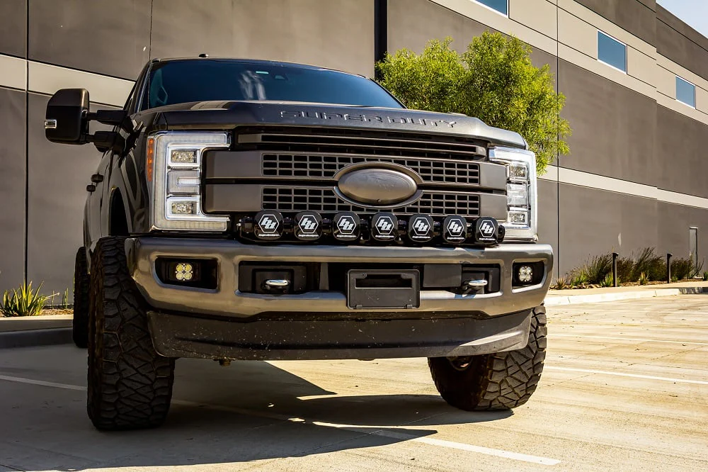 Baja Designs 7 XL Linkable Light Kit With Bumper Bracket 17-19 Ford Superduty - Image 5