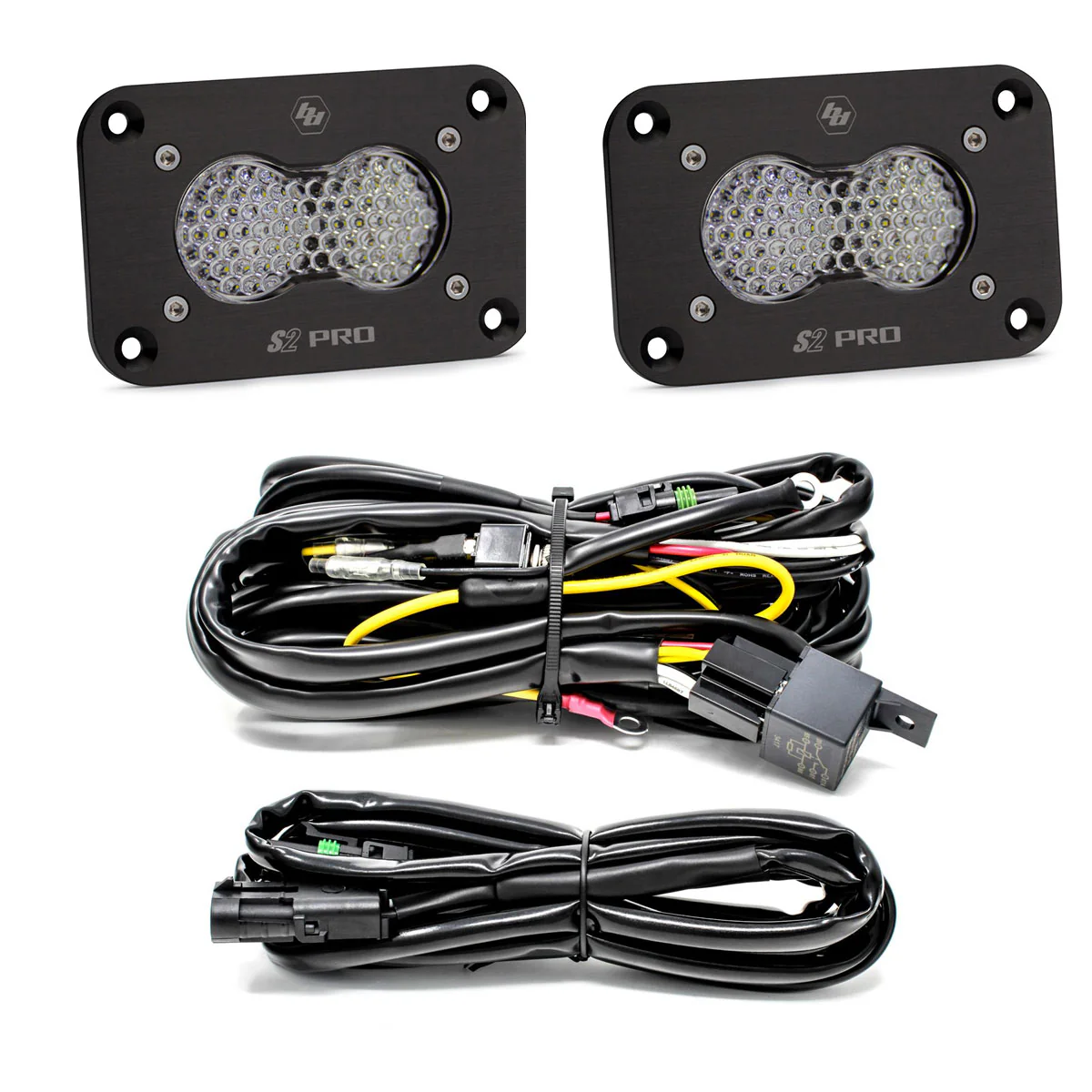 Baja Designs S2 Pro Black Flush Mount LED Light Pod Reverse Kit - Image 4