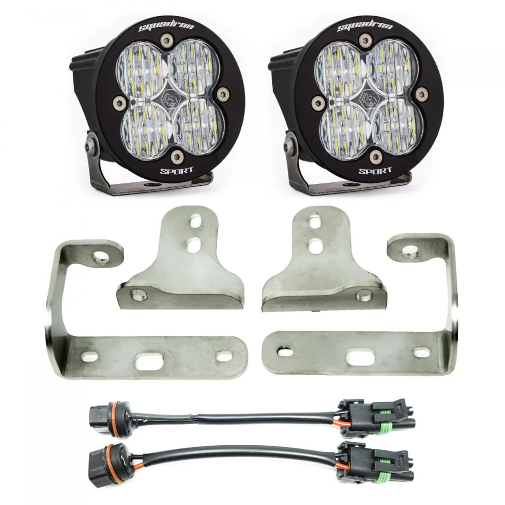 Baja Designs Squadron-R Sport Fog Pocket Light Kit 20-23 Wrangler JL / 20-24 Gladiator JT
