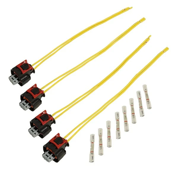 BD Diesel Fuel Injector Electrical Connectors With Pigtail Wires| 4-Pack | 17-23 GM Duramax L5P