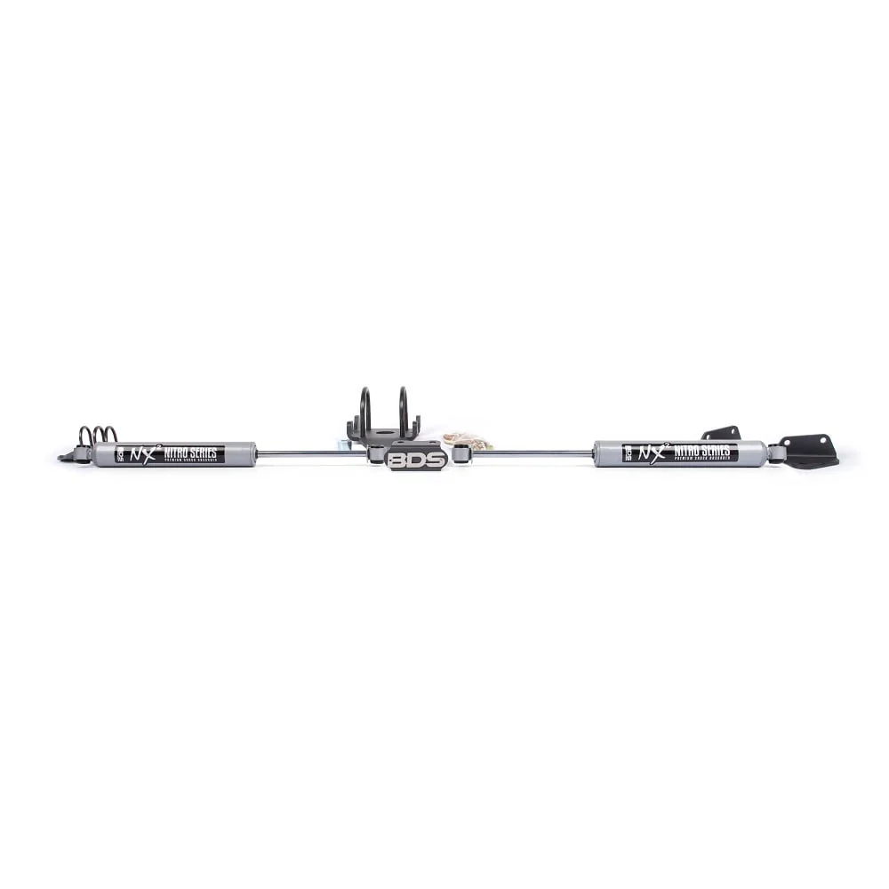 BDS Suspension Dual Steering Stabilizer Kit NX2 Shocks T-Style Steering 03-13 Ram 2500 / 03-12 3500 - Image 2
