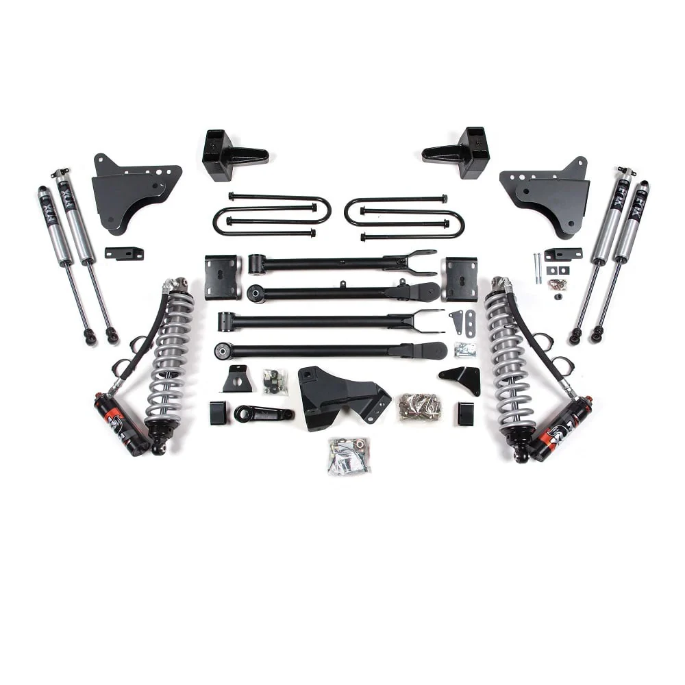 BDS Suspension 4" Lift Kit 4-Link FOX 2.5 Elite Coilover Conversion 11-16 Ford 6.7L Powerstroke 4WD - Image 3