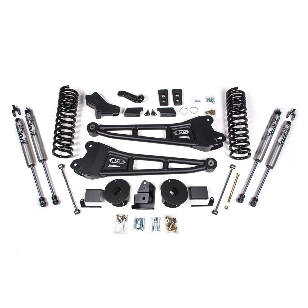 BDS Suspension 4" Radius Arm Lift Kit 14-18 Ram 6.7L Cummins 2500 w/ Factory Air Ride