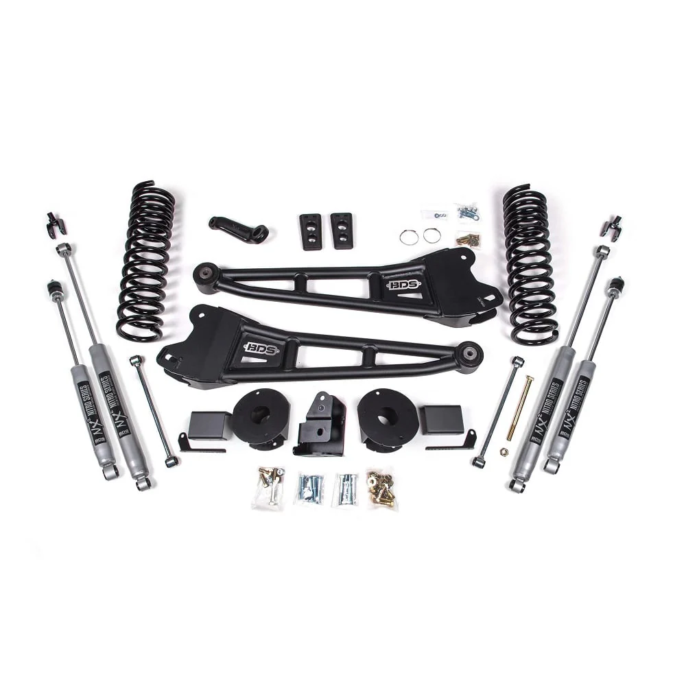 BDS Suspension 4" Radius Arm Lift Kit 14-18 Ram 6.7L Cummins 2500 w/ Factory Air Ride - Image 3