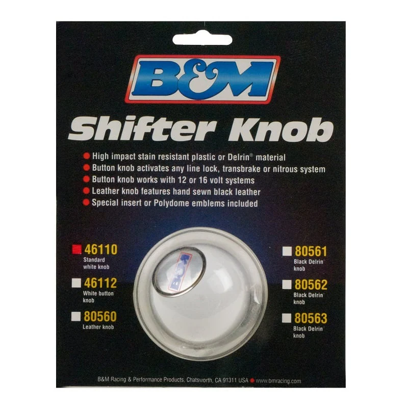 B&M Universal White Shifter Knob - Image 3