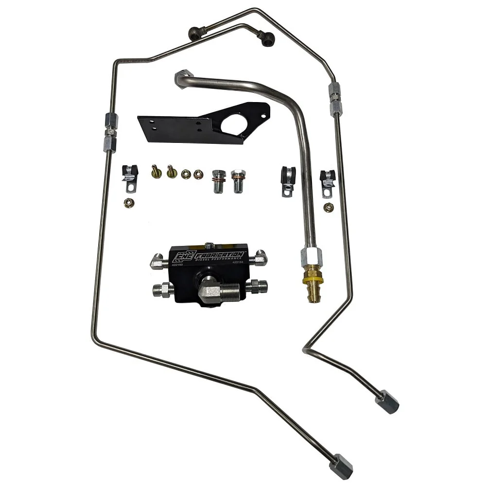 CNC Fabrication 4-Line Feed Fuel Line Kit 03-07 Ford 6.0L Powerstroke - Image 4