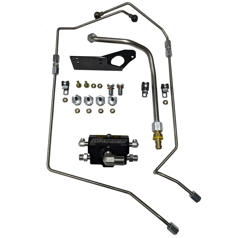 CNC Fabrication 4-Line Feed Fuel Line Kit 03-07 Ford 6.0L Powerstroke - Image 7