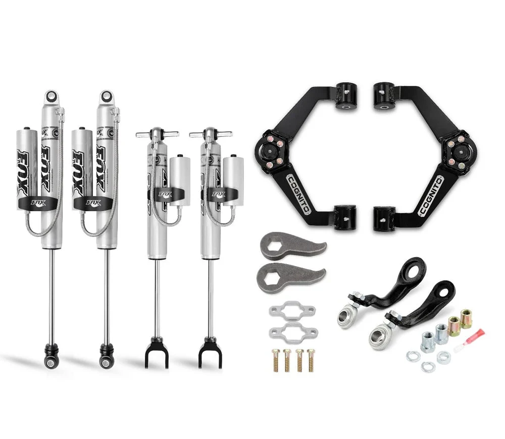 Cognito 3" Performance Leveling Kit With Fox 2.0 Remote Reservoir Shocks 11-19 6.6L GM Duramax
