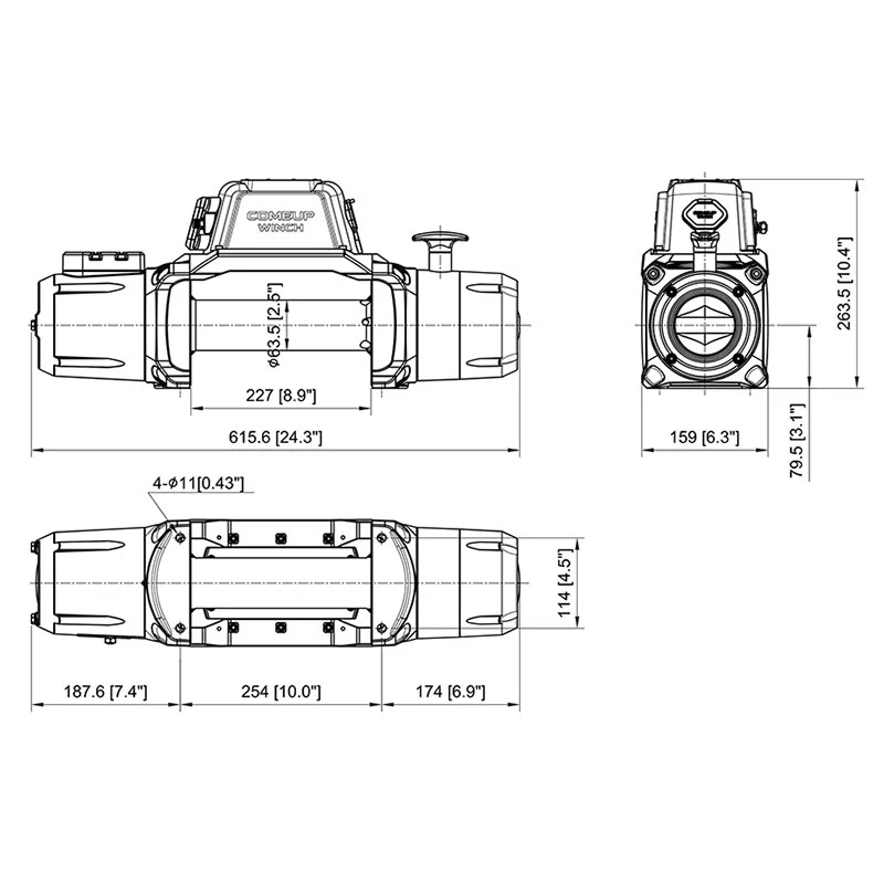 ComeUp 291280 SOLO 9.5rs 9,500 Lbs. Winch - Synthetic Rope - Image 5
