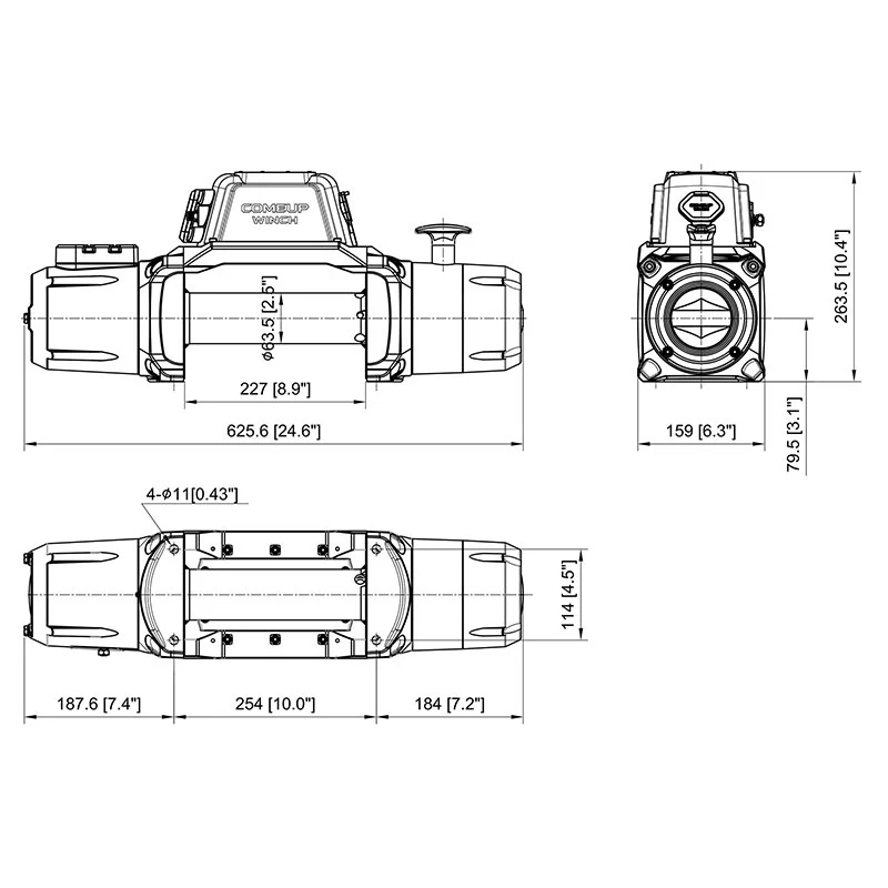ComeUp 291285 SOLO 12.5rs 12,500 Lbs. Winch - Synthetic Rope - Image 4