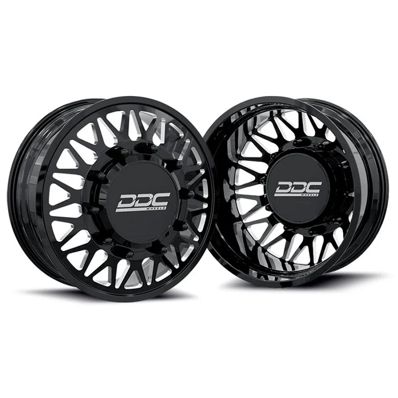 DDC The Mesh Forged Black/Milled 20"x8.25" Wheels 05-23 F-350 | 11-14 F-450 | 19-24 Ram 3500 Dually