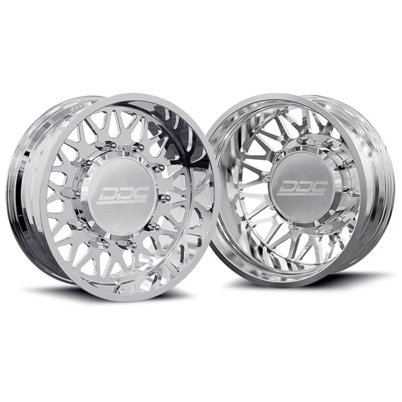 DDC Wheels Forged Polished Mesh 22"x8.25" Wheel Set 94-18 Ram 3500 | 92-10 GM 3500 Dually - Image 5