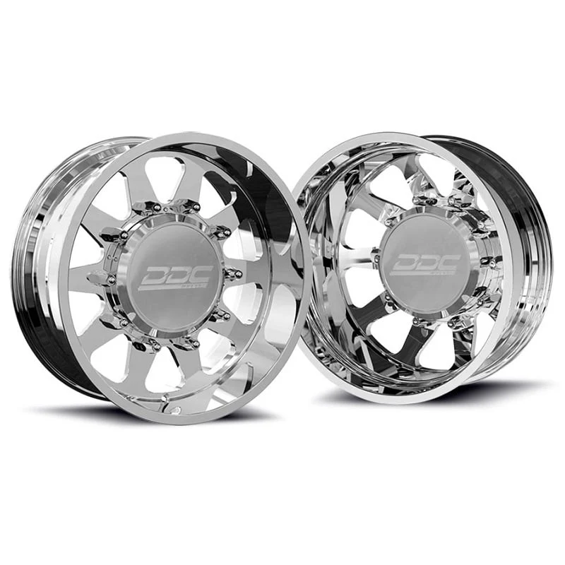 DDC Wheels Forged Polished The Ten 22"x 8.25" Wheel Set 11-23 GM 3500 Dually - Image 2