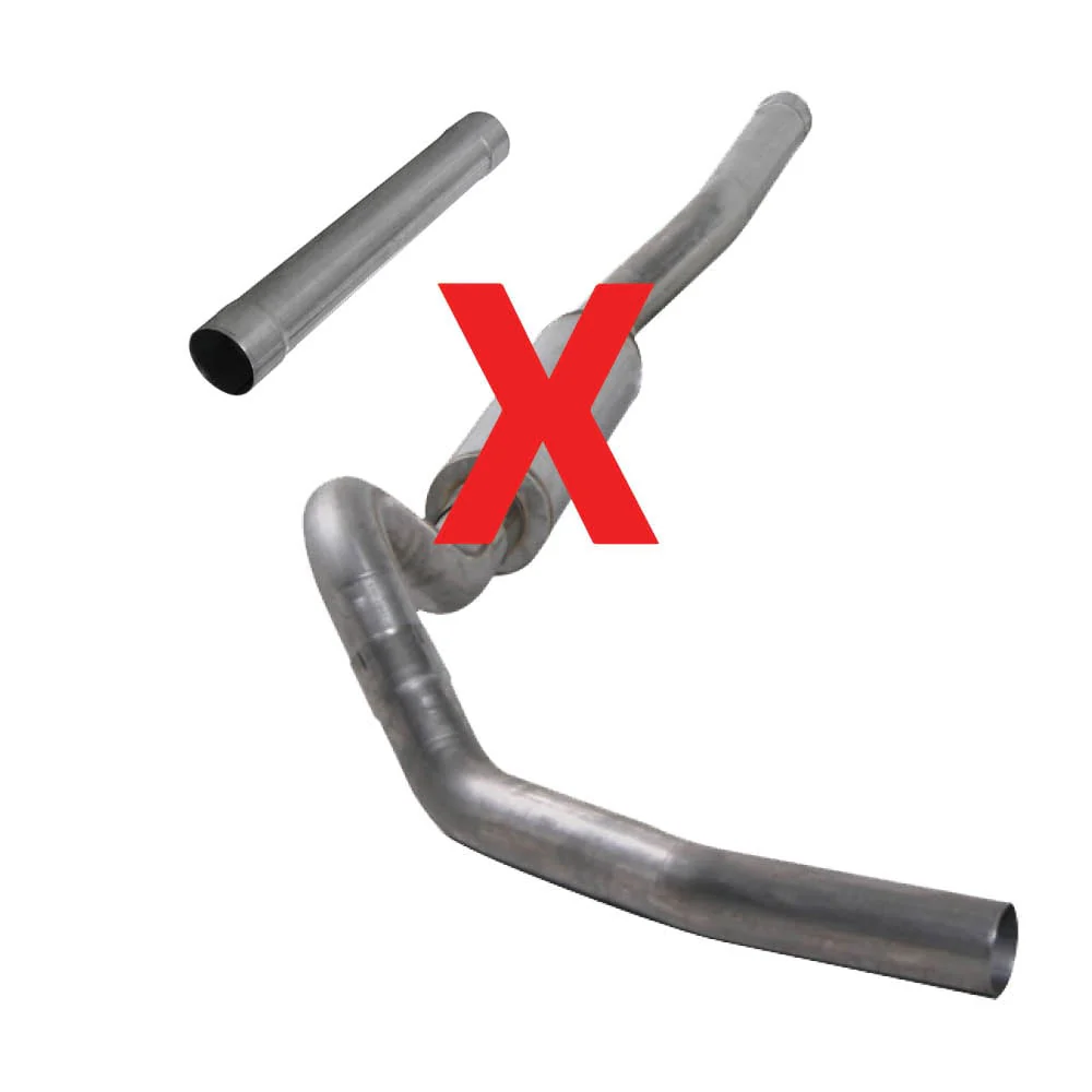 Diamond Eye 4" Aluminized Cat-Back Single Outlet Exhaust 06-07 GM 6.6L LBZ Duramax - Image 2