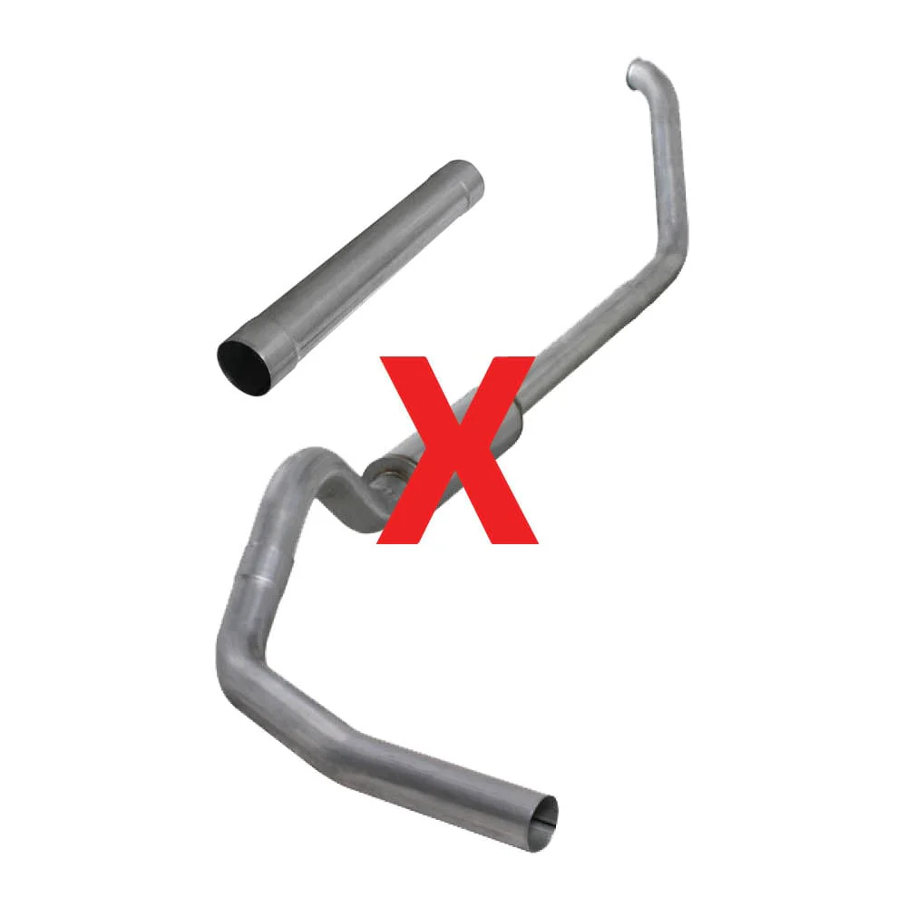Diamond Eye 4" Stainless Turbo Back Single Exhaust W/Downpipe Pyro Plug 00-03 7.3L Ford Powerstroke - Image 2
