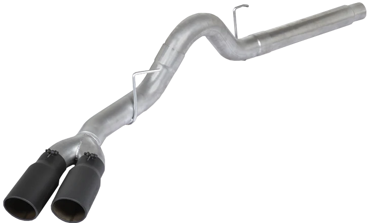 Diamond Eye 4" DPF Back Sport Dual Exhaust With Black Tips 18-19 3.0L Ford Powerstroke